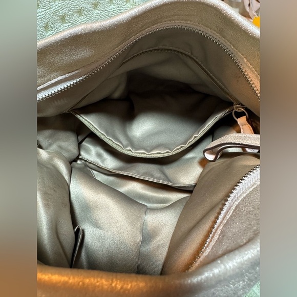 Coach Goat Suede Pleated Belted Hobo Bag - Picture 11 of 12